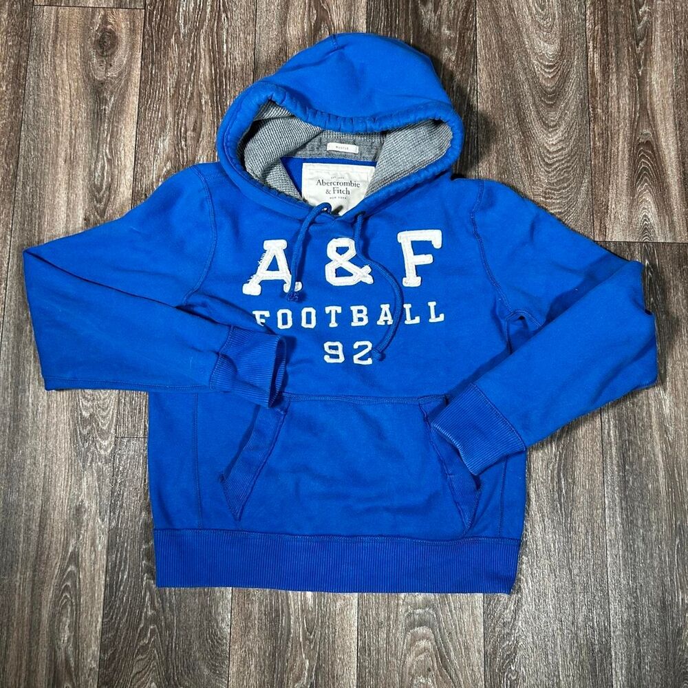 Vintage Y2K Abercrombie & Fitch Football Muscle Hoodie